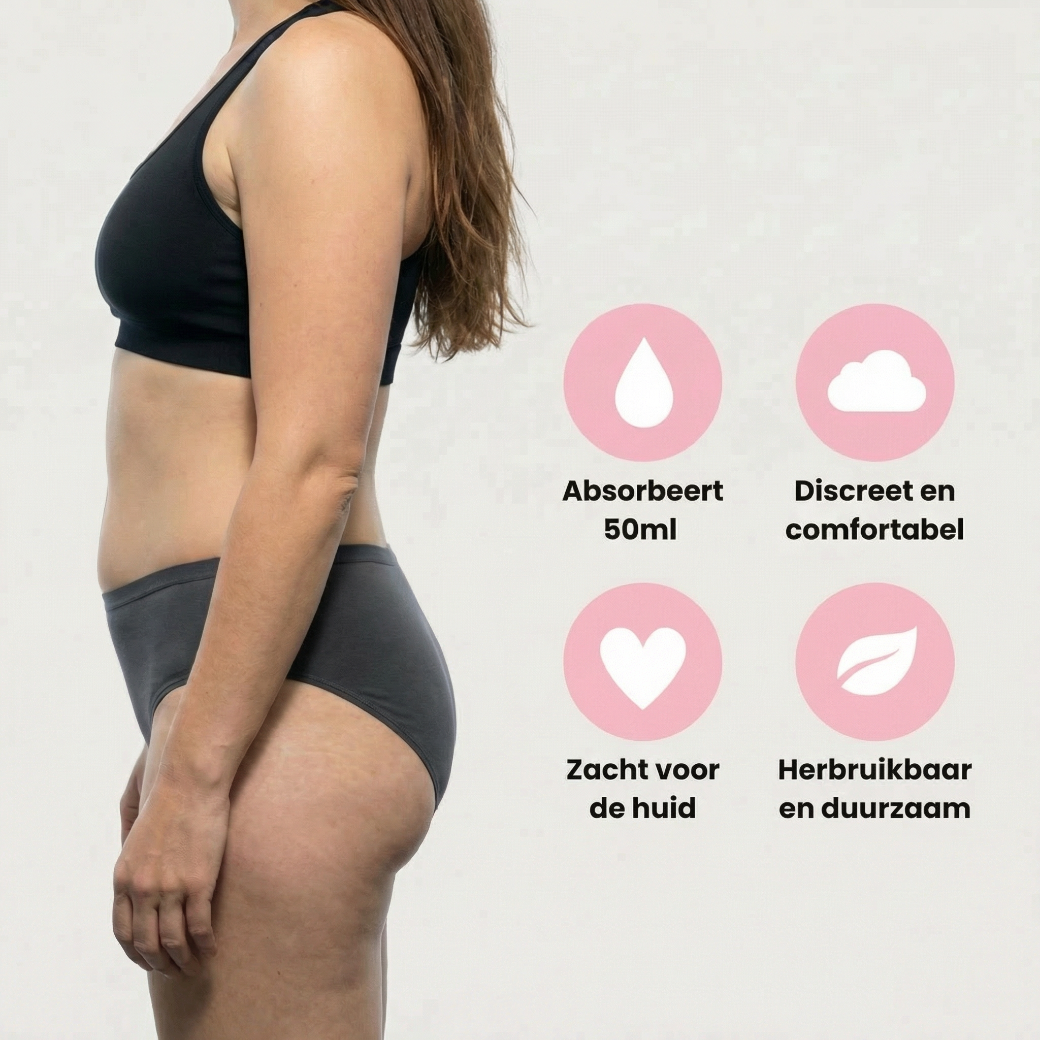 Lekvrij menstruatie ondergoed