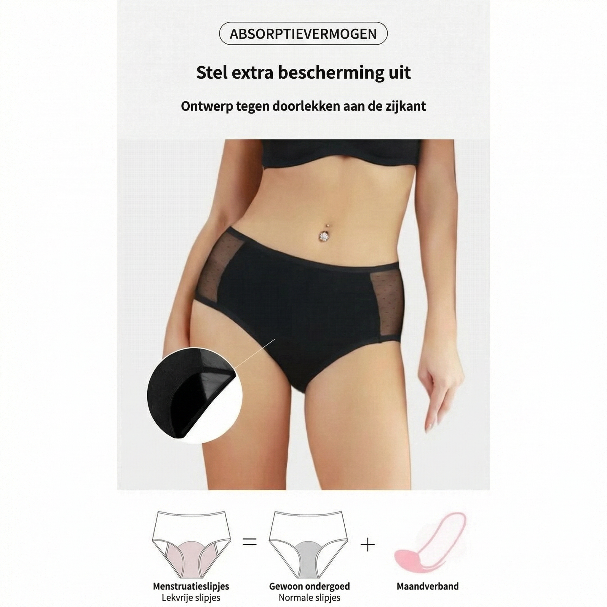 Brief met kant 100% lekvrij