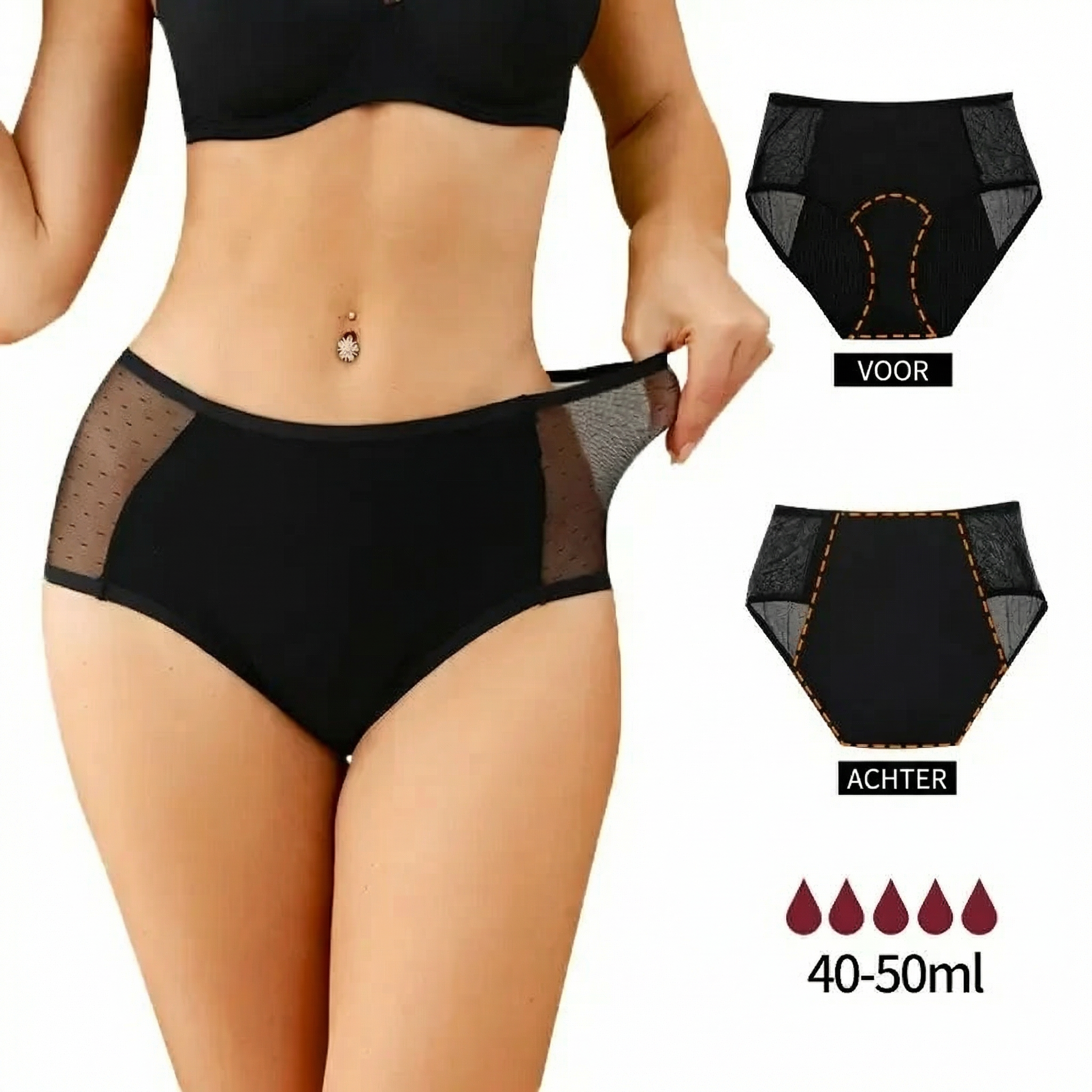 Brief met kant 100% lekvrij