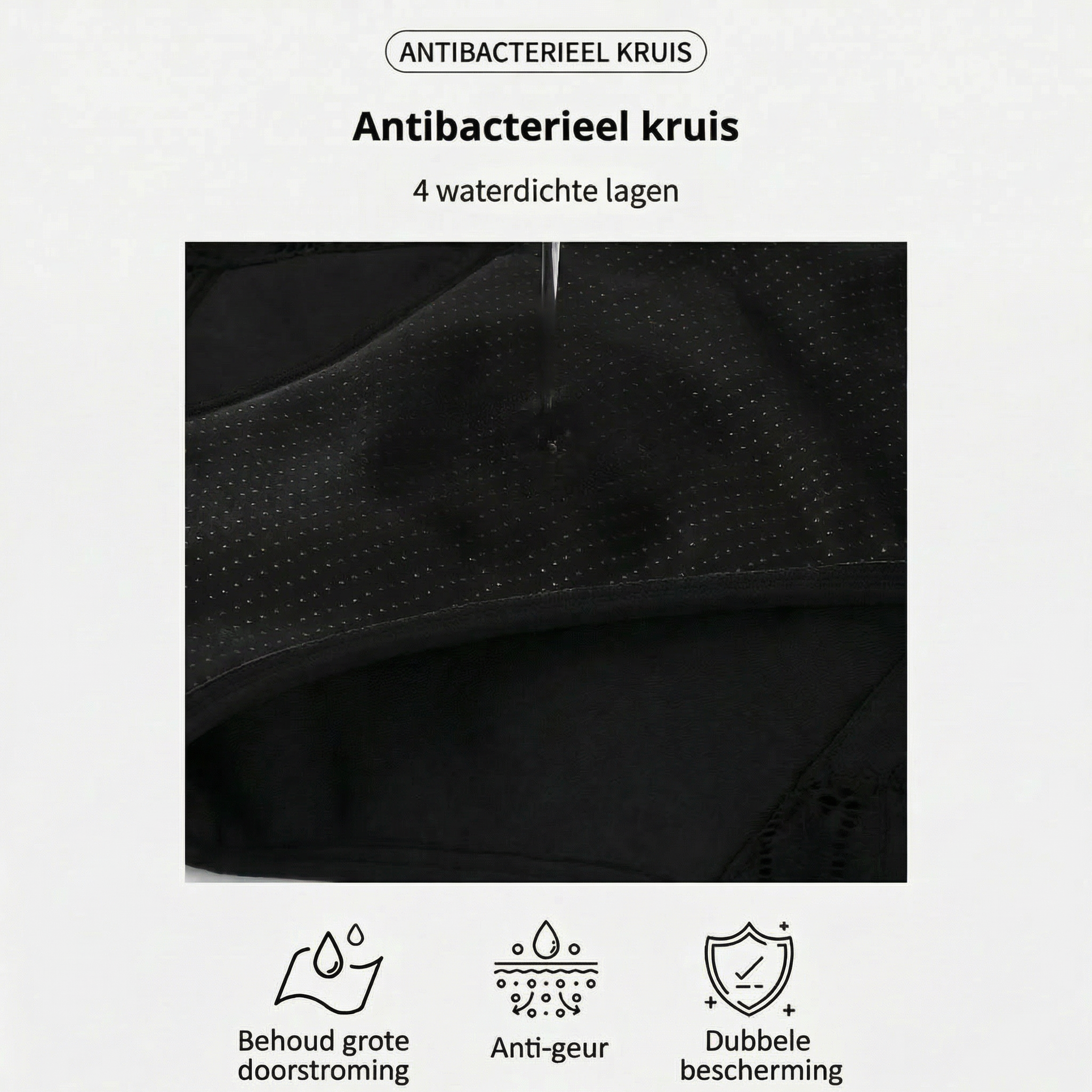 Brief met kant 100% lekvrij